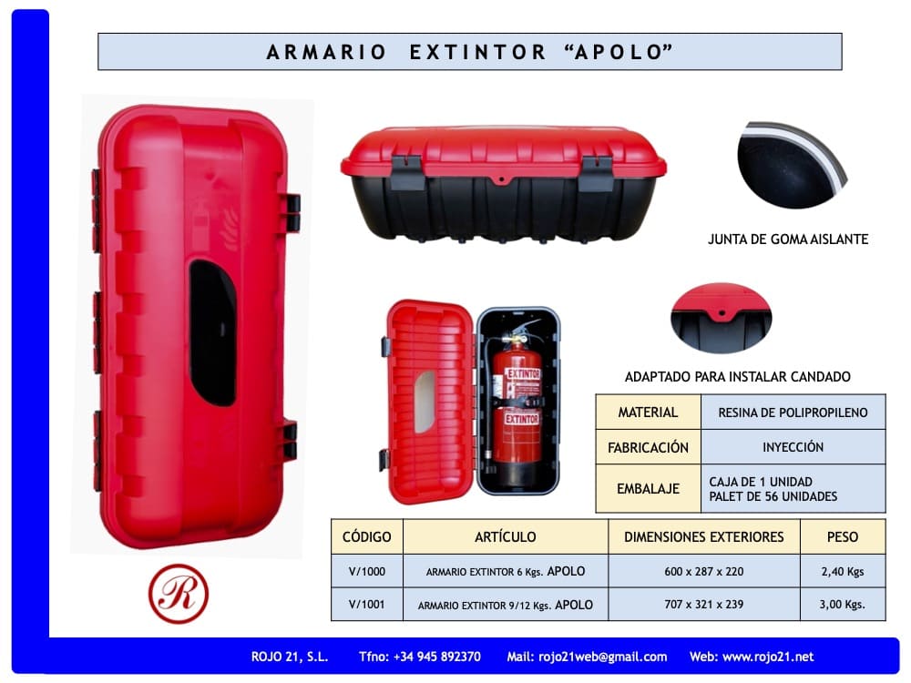 Ficha Técnica armario APOLO